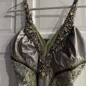 Embellished satin Mandalay Dress Size 14